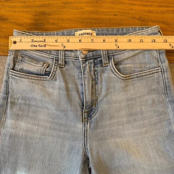 L'AGENCE High Line High Rise Skinny Jeans in Classic Brasie Distressed Size 25 - Picture 12 of 15